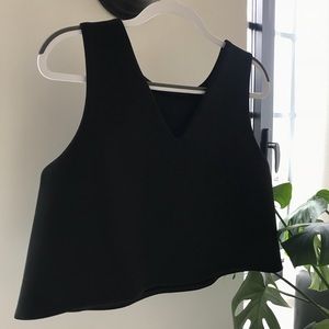 Club Monaco Black Neoprene Top